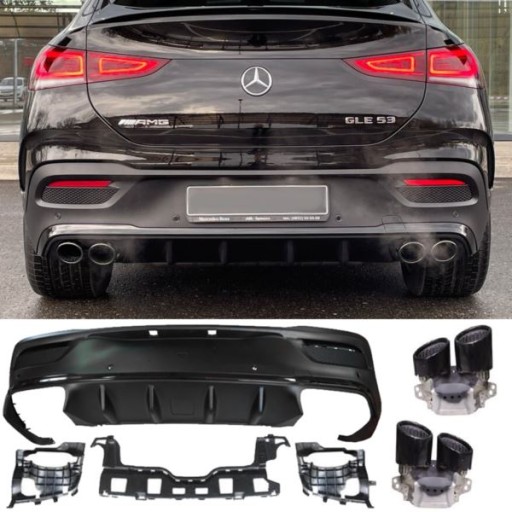 DIFUZOR MERCEDES C167 GLE COUPE BLACK 53 AMG LOOK