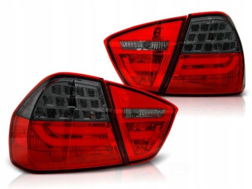 LAMPE FAROVI D. BMW E90 03.05-08.08 RED SMOKE LED BAR