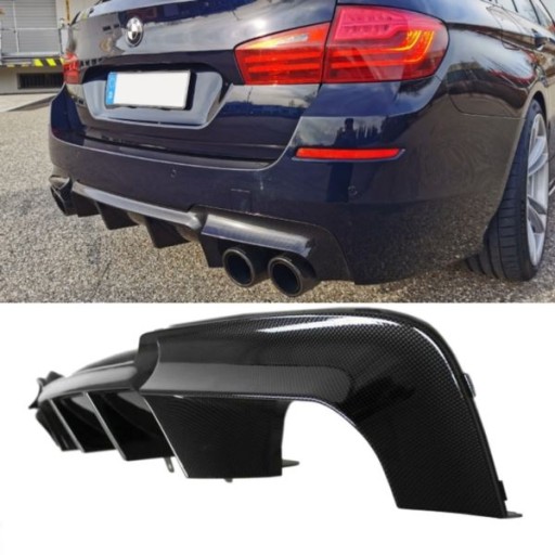 DIFUZOR BMW F10 F11 10-18 LOOK M5 KARBON BLACK