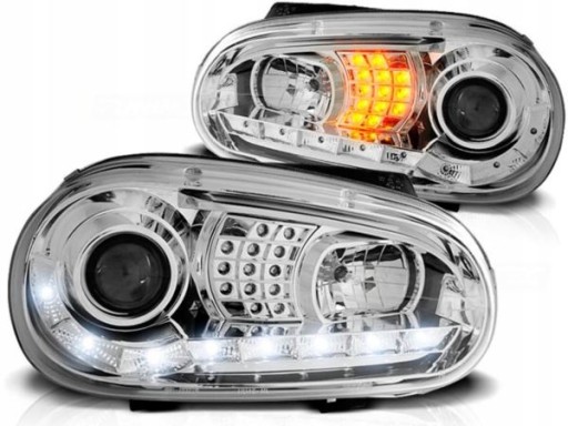 LAMPE FAROVI VW GOLF 4 09.97-09.03 DAYLIGHT CHROME