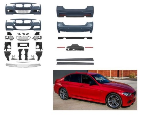 BODY KIT BMW F30 11-19 M-TECH SRA SENZOR -O----O-