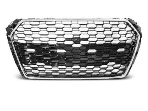 MASKA AUDI A4 B9 15-19 CHROME BLACK RS4 STYLE