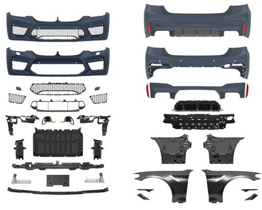 BODY KIT BMW G30 LOOK M5 SENZOR PARK SRA ACC + BŁOTNI