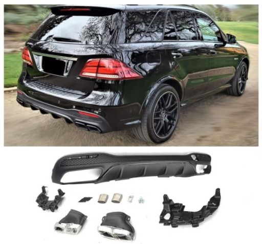 DIFUZOR NASTAVCI KROM MERCEDES GLE W166 LOOK AMG