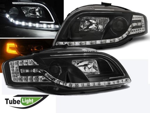 LAMPE FAROVI P. AUDI A4 B7 11/04-03/08 BLACK TUBE LIGHTS