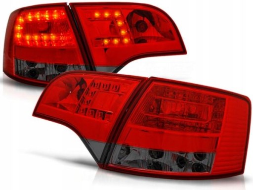LAMPE FAROVI LED AUDI A4 B7 04-08 AVANT RED SMOKE