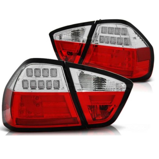 LAMPE FAROVI BMW E90 03.05-08.08 RED WHITE LED BAR