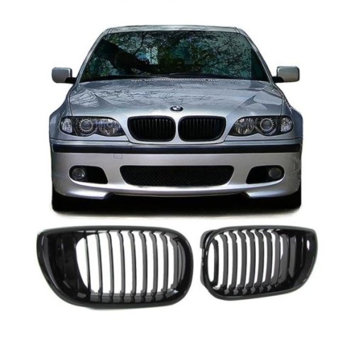 MASKA MREŽICE BMW E46 01-05 LCI S/T GLOSSY BLACK