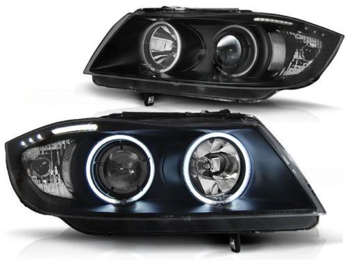 LAMPE FAROVI ANGEL EYES BMW E90 E91 3/05-8/08 CCFL BLACK