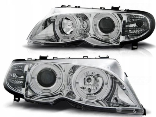 LAMPE FAROVI BMW E46 09.01-03.05 ANGEL EYES CHROME