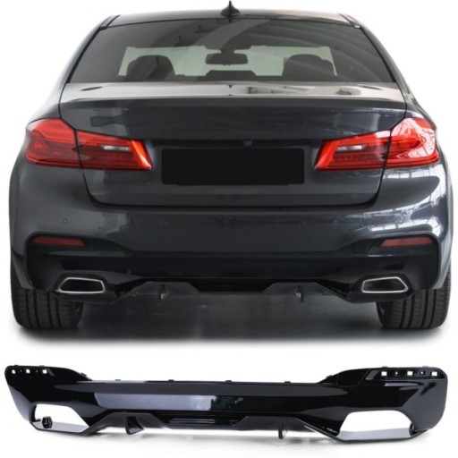 DIFUZOR BMW G30/G31 LIMUZUNA / TOURING 17- PIANO BLACK