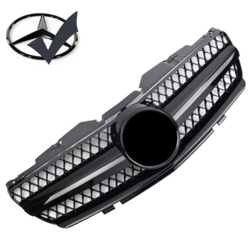 MASKA MERCEDES R230 SL 01-2/06 GLOSSY BLACK