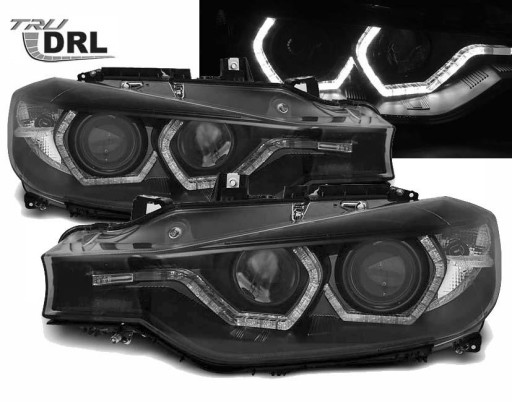 LAMPE FAROVI P. BMW F30/F31 10/11-5/15 AE LED BLACK DRL