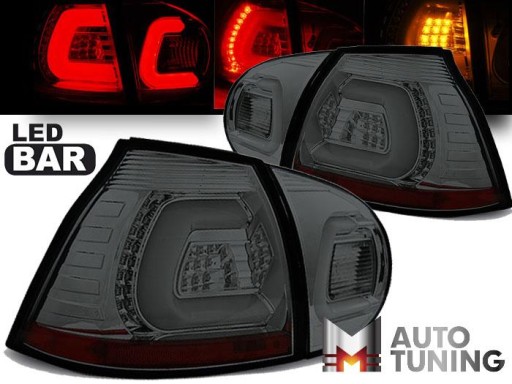 LAMPE FAROVI D. VW GOLF 5 10/03-09 SMOKE LED BAR