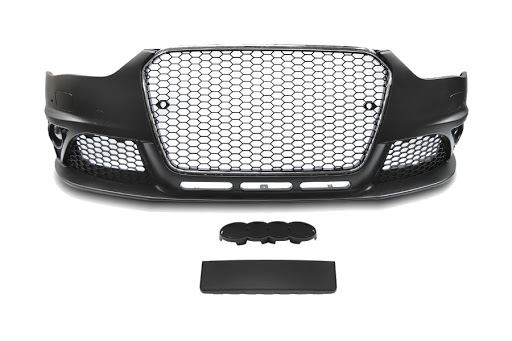 BRANIK AUDI A4 B8 11-15 LOOK RS4 DRA / SENZOR BLK/C