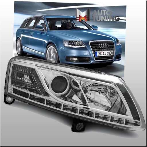 LAMPE FAROVI  PREDNJI AUDI A6 C6 04-08 H7/H1 KROM