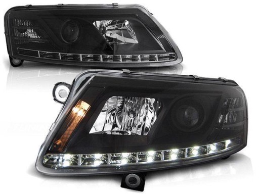 LAMPE FAROVI P. AUDI A6 C6 04.04-08 BLACK RL