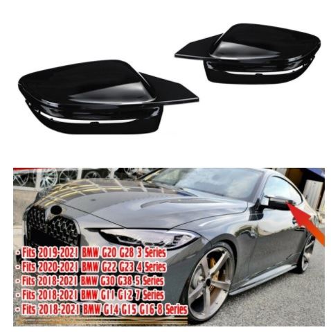 NASTAVAK / ZAŠTITA POKLOPAC NA RETROVIZORA BMW G20 G22 G30 G11 BLACK