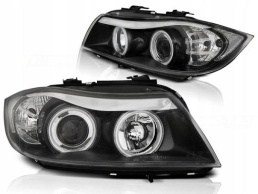 LAMPE FAROVI P. BMW E90/E91 3/05-8/08 AE CCFL BLACK
