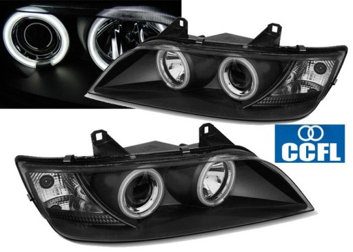 LAMPE FAROVI BMW Z3 01.96-02 ANGEL EYES CCFL BLACK