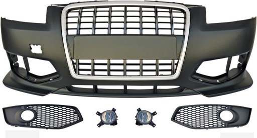 BRANIK PREDNJI AUDI A3 05-08 8P BLACK KROM