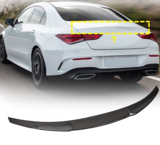 SPOJLER NA GEPEKA MERCEDES CLA C118 A45 KARBON LOOK