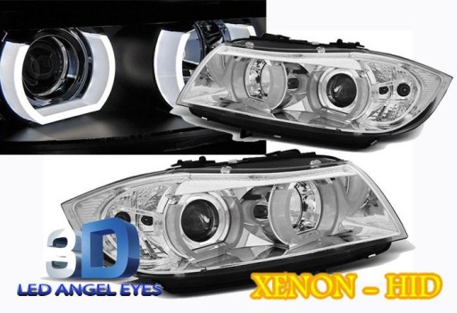 LAMPE FAROVI BMW E90/E91 03.05-08.08 (MODEL SA 3 VRATA) U-TYPE CHROME HID