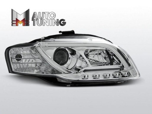 LAMPE FAROVI AUDI A4 B7 11.04-03.08 TUBE LIGHTS CHROME TR