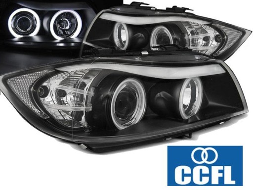 LAMPE FAROVI P. BMW E90/E91 3/05-8/08 AE CCFL BLACK