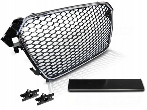 MASKA AUDI A4 (B8) RS-TYPE 11/11-15 CHROME BLACK