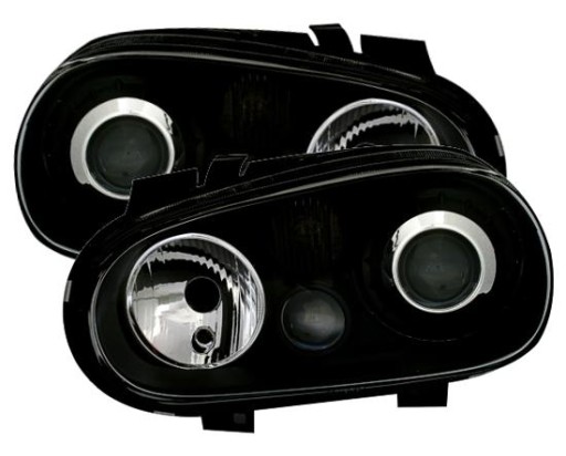 LAMPE FAROVI  PREDNJI VW GOLF 4 98-04 R32 CRNE