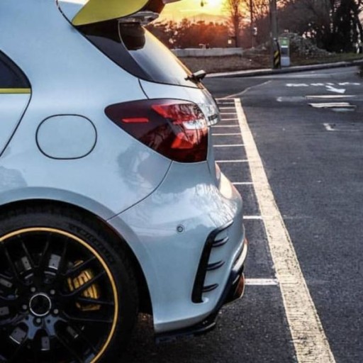 AERO FLAPS LOOK AMG MERCEDES W176 BLACK ZADNJI ROGI