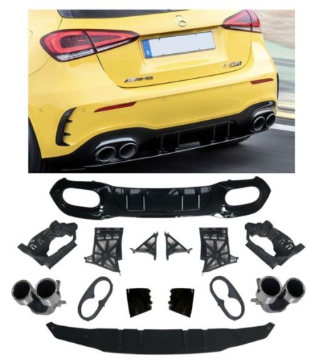 DIFUZOR MERCEDES W177 NASTAVCI KROM LOOK AMG