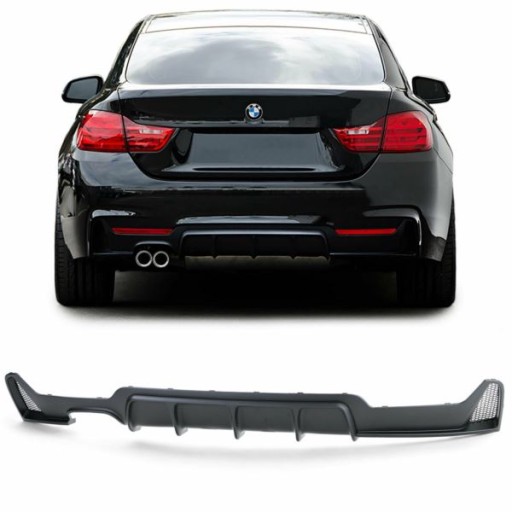 DIFUZOR BMW F32 13- MP SINGLE OUTLET TWIN MUFFLER