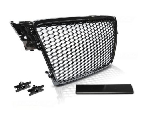 MASKA AUDI A4 B8 08-11 GLOSSY BLACK RS-STYLE SENZOR