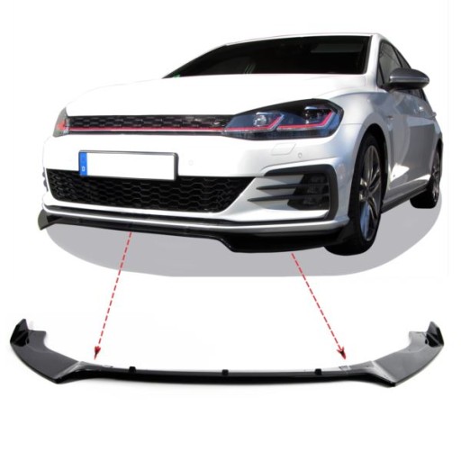 SPOJLER VW GOLF 7 GTI 12- CRNI SJAJ