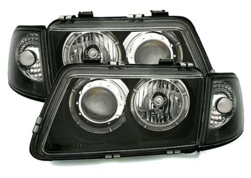 LAMPE FAROVI  PREDNJI ANGEL EYES AUDI A3 8L CRNE