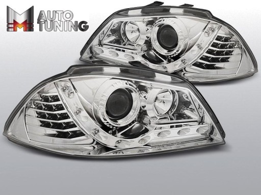 LAMPE FAROVI SEAT IBIZA 6L 04.02-08 DAYLIGHT CHROME