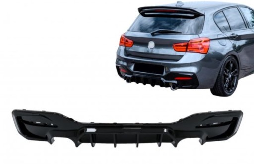 DIFUZOR BMW F20 F21 LCI 15-19 DUET GLOSSY BLACK M