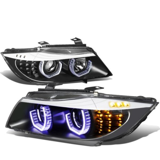 LAMPE FAROVI PREDNJI ANGEL BMW E90 05-11 LED (MODEL SA 3 VRATA) BLACK LAMPE FAROVI PREDNJI ANGEL BMW E90 05-11 LED (MODEL SA 3 VRATA) BLACK