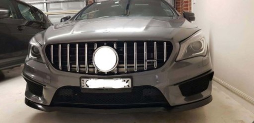 MASKA MERCEDES CLA C117 LOOK 13-19 GT-R BLK / CHR