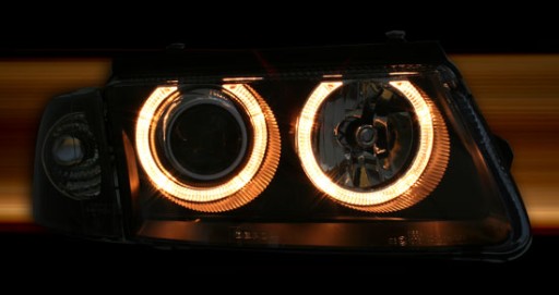 LAMPE FAROVI ANGEL EYES VW PASSAT B5 96-10/00 KROM DEPO