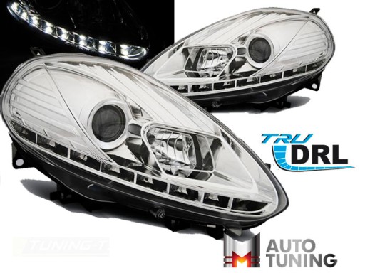 LAMPE FAROVI FIAT PUNTO EVO 10.09-12 CHROME DRL LED