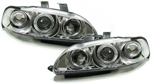 LAMPE FAROVI HONDA CIVIC 91-95 2D/3D ANGEL EYES KROM