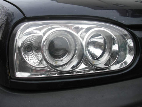 LAMPE FAROVI ANGEL EYES VW GOLF 3 91-98 KROM