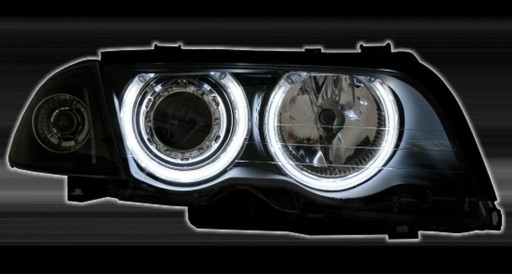 LAMPE FAROVI  PREDNJI BMW E46 05.98-08.01 S/T BLACK CCFL