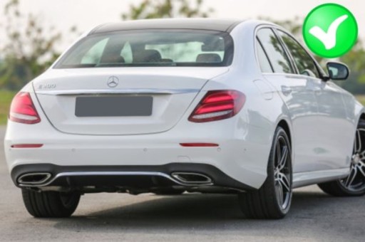 DIFUZOR ZADNJI MERCEDES W213 16- E53 DESIGN SILVER