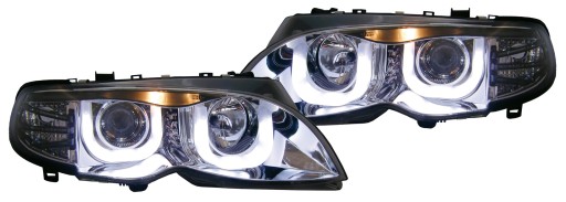 LAMPE FAROVI PREDNJI ANGEL EYES (MODEL SA 3 VRATA) BMW E46 01-05 KROM LAMPE FAROVI PREDNJI ANGEL EYES (MODEL SA 3 VRATA) BMW E46 01-05 KROM