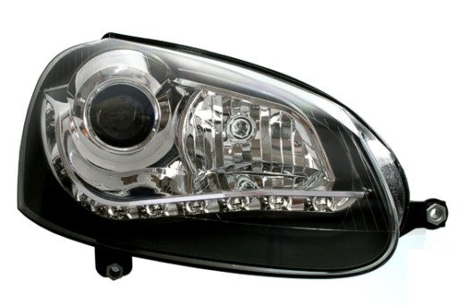 LAMPE FAROVI  PREDNJI DAYLINE VW GOLF V 03-09 CRNE
