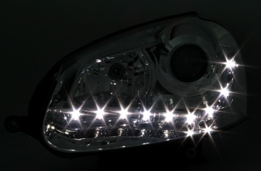 LAMPE FAROVI  PREDNJI DAYLINE VW GOLF V 03-09 CRNE